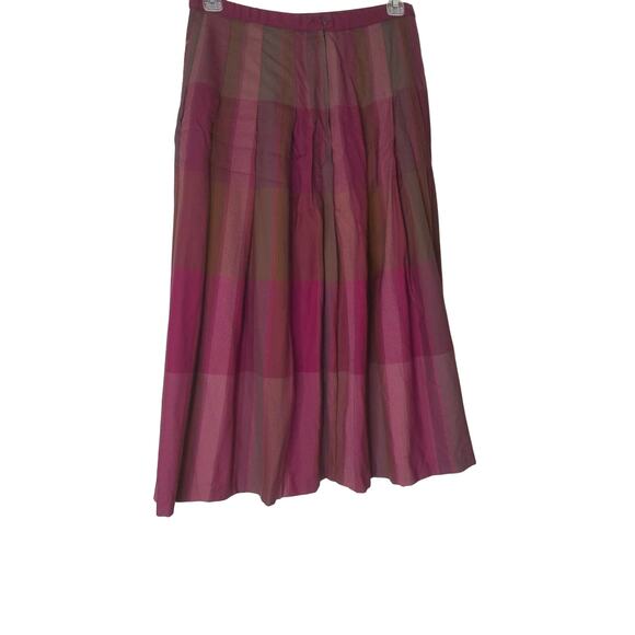 Pendleton Colorful Pleated Full Wool Skirt Fall Holiday Colors Size 14 READ - Picture 5 of 7